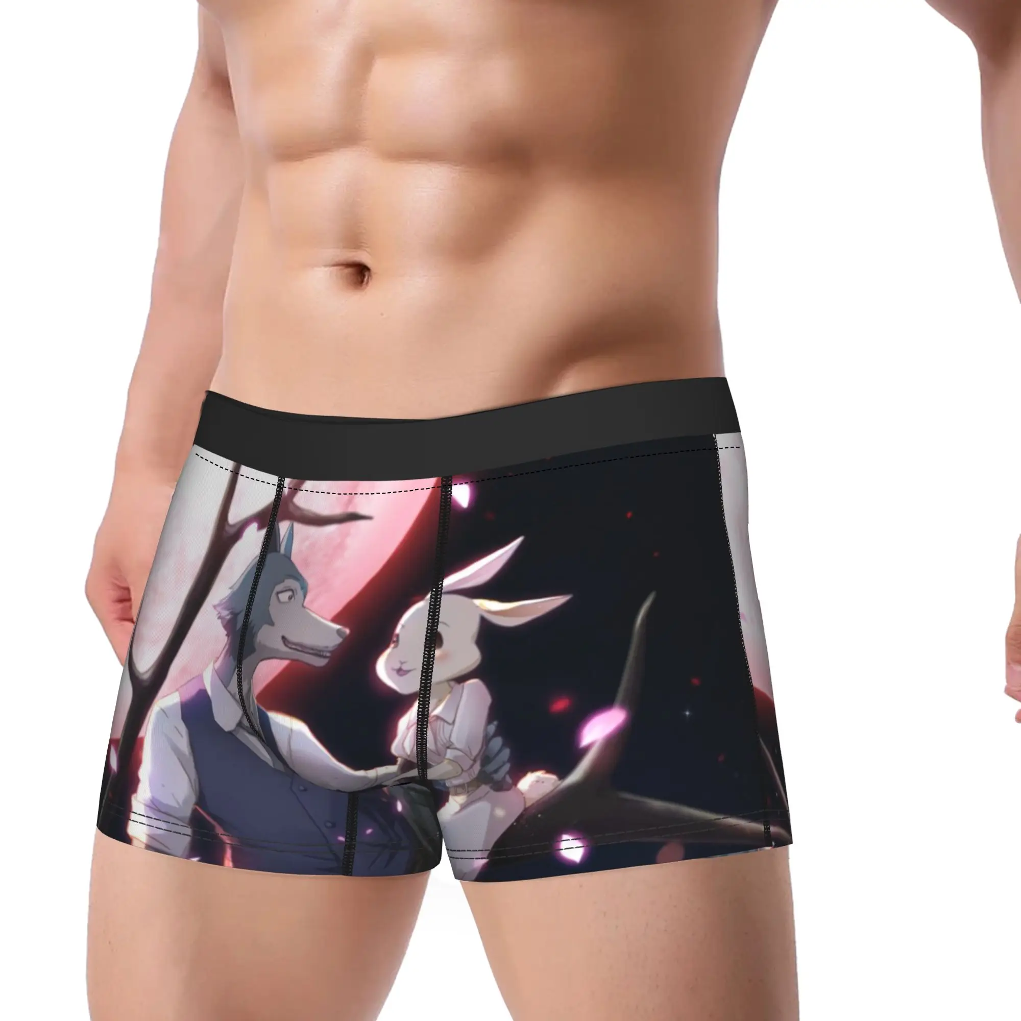 Beastars Underpants Homme Panties Man Underwear Beastars Print Shorts Boxer Briefs