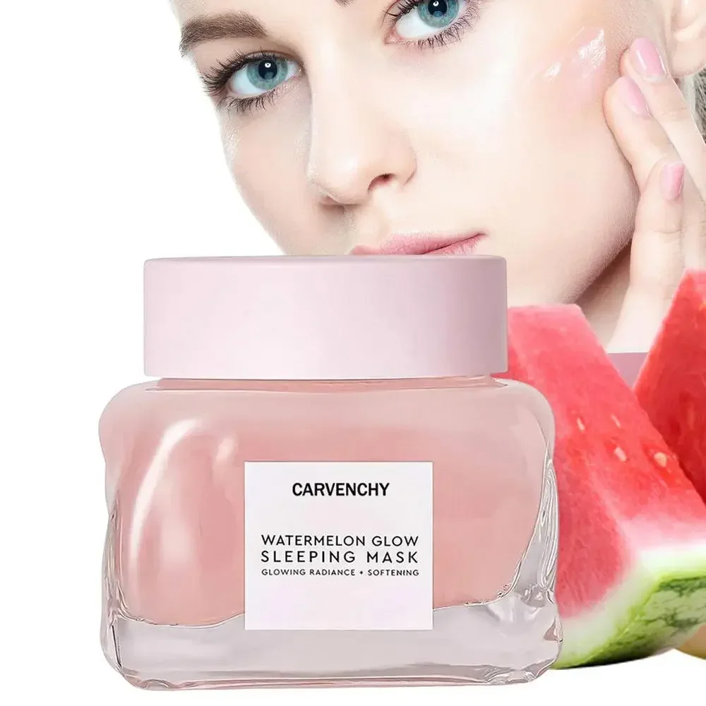 Watermelon Face Moisturizer Hydrating Moisturizer Hydrating Overnight Face Skin Care With AHAs Hyaluronic Acid 1.69fl.oz