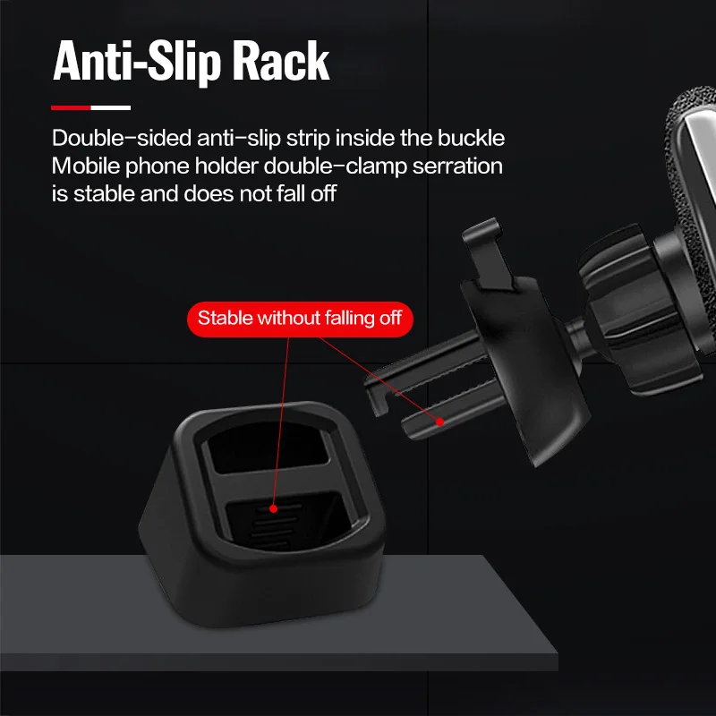Gravity Magnetic Car Phone Holder Stand Base Dashboard Retrofit Mobile Stand Support Air Outlet Clip Smartphone Bracket - view 3