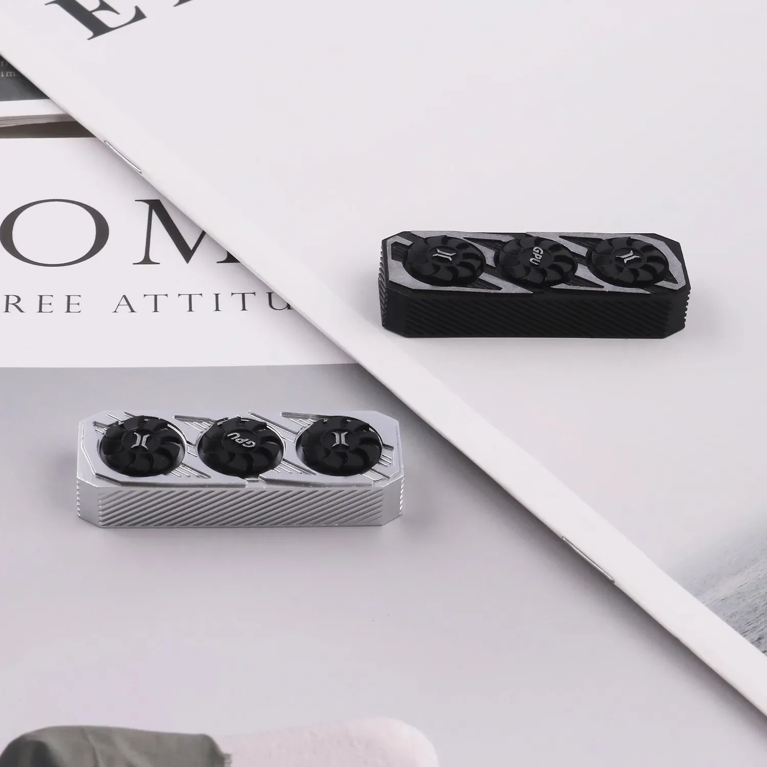 1 Piece 3D Printed Resin Rotatable Fan Graphics Card Theme Keycap 2.75U 2.75X Right Shift Key Cap For MX Switch Keyboard