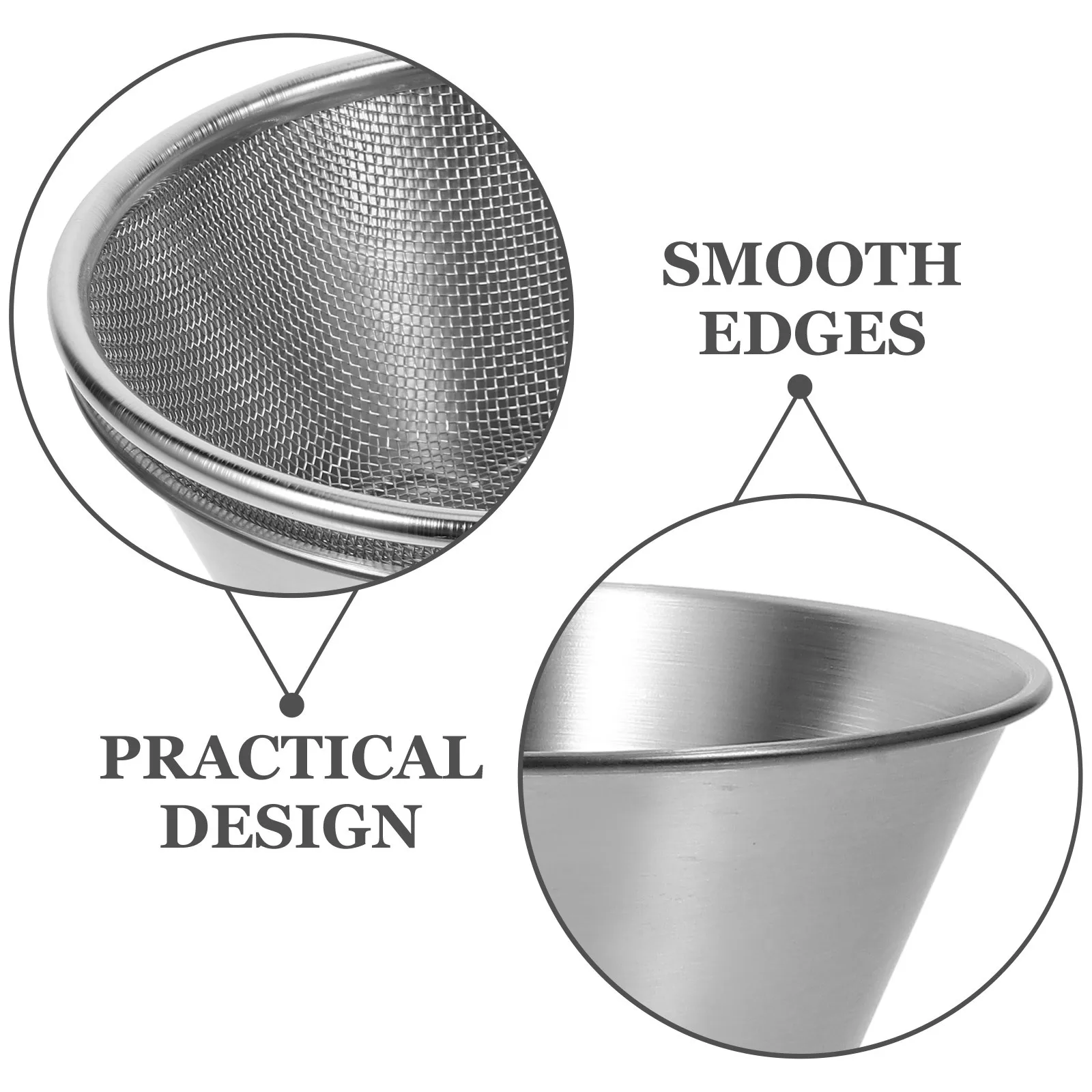 

1Set Stainless Steel Rice Colander Basket Mesh Strainer Fruit Vegetable Washer Kitchen Drain Basket Practical Strainer