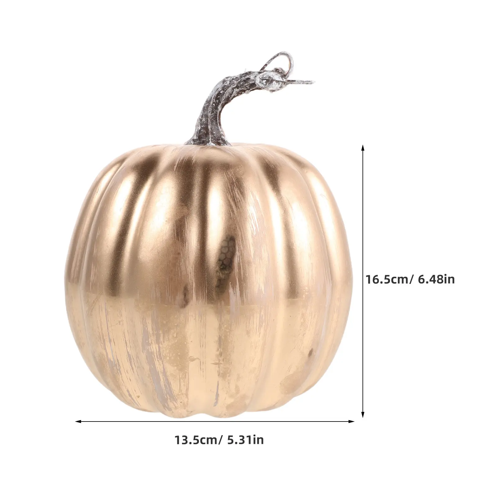 Gold Pumpkin Thanksgiving Table Decor Realistic Artificial Foam Centerpiece Fall Harvest Decoration Halloween Indoor Outdoor