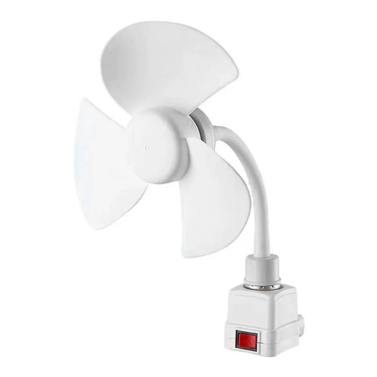 Ventilador universal atornillable E27, ventilador de techo con base de rosca E27 de 3 aspas, ventilador de refrigeración de bajo ruido, ventilador de techo con rosca E27