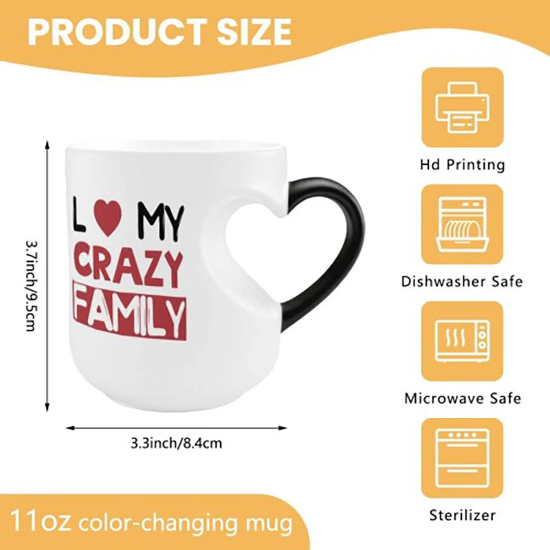 DIY Customized 11oz Water Bottle Cup Personalized Creativity Gift Ceramic Mug Print LOGO Photo Text for Daily Use Valentine Days