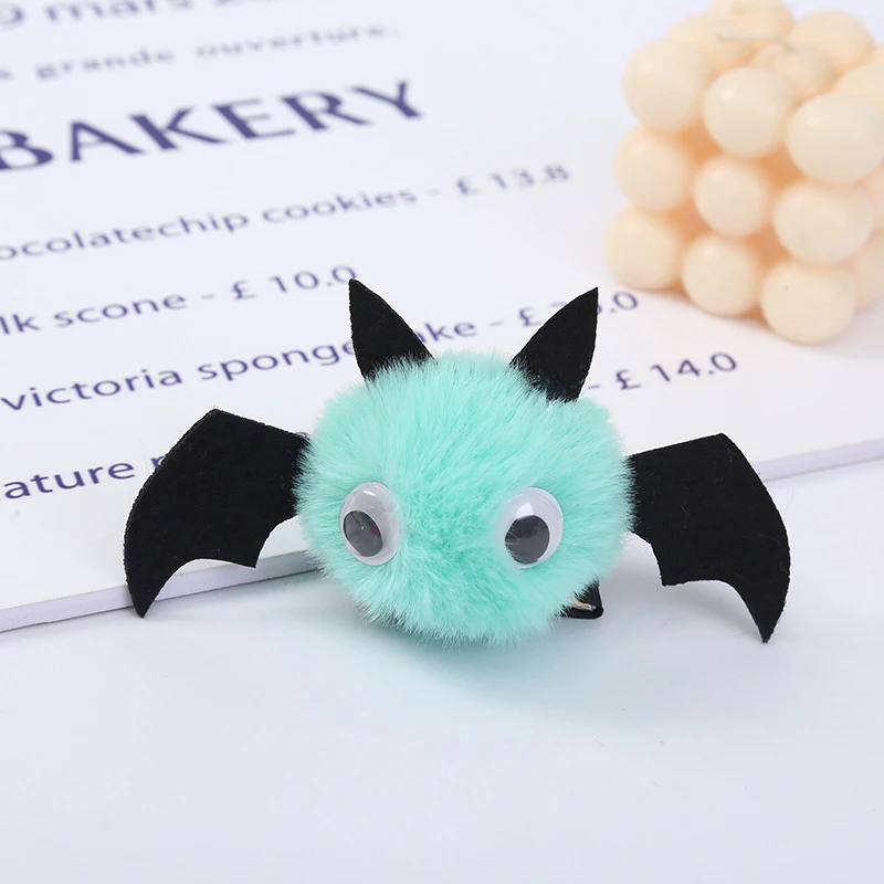 Spinka do włosów w kształcie nietoperza na Halloween dla dziewczynek, ozdoba na imprezę, gotycki prezent, akcesoria.