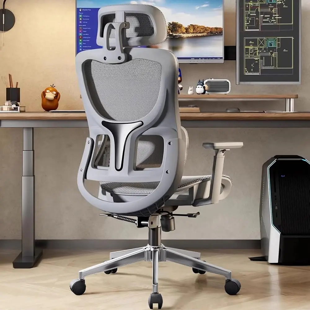 

Ergonomic Office Chair,High Ba Mesh Desk Chair With 3D Armreat Adjustable Headrest, Reclining Comfy Computer Gaming Chair With