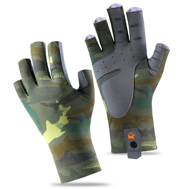 New UV Protection Fishing Fingerless Gloves Sun Protection Gloves Men Women for Outdoor, Fishing, Kayaking, Hiking, Cycling