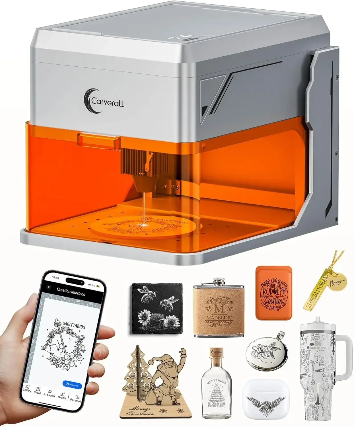 

5W Desktop Laser Engraver with Camera, WiFi & AI, A1 Pro AA Beginner Smart Laser Engraver Machine for Home DIY, Beginners, Perso