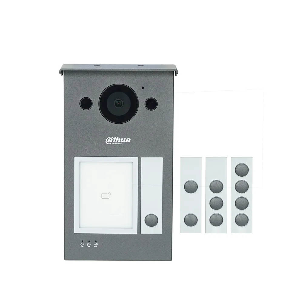 Dahua 3-button IP Video Intercom KIT,VTO3311Q-WP & VTH2621GW-P, P2P Cloud, Door bell 1, 2 ,3 ,4 buttons can adjustable