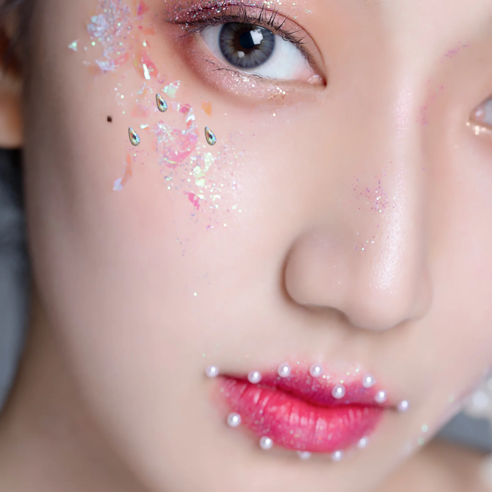 5장 플랫 백 크리스탈 라인스톤 워터 드릴 스티커 네일 아트 얼굴 예술 의류 메이크업 보석 라인스톤