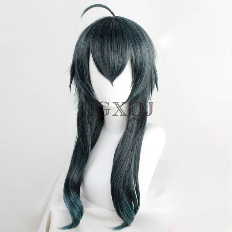 In Stock Anime  Malleus Dracqma Cosplay Wig Malleus 55cm Dark Green Gradient Heat Resistant Wig + Free Wig Cap