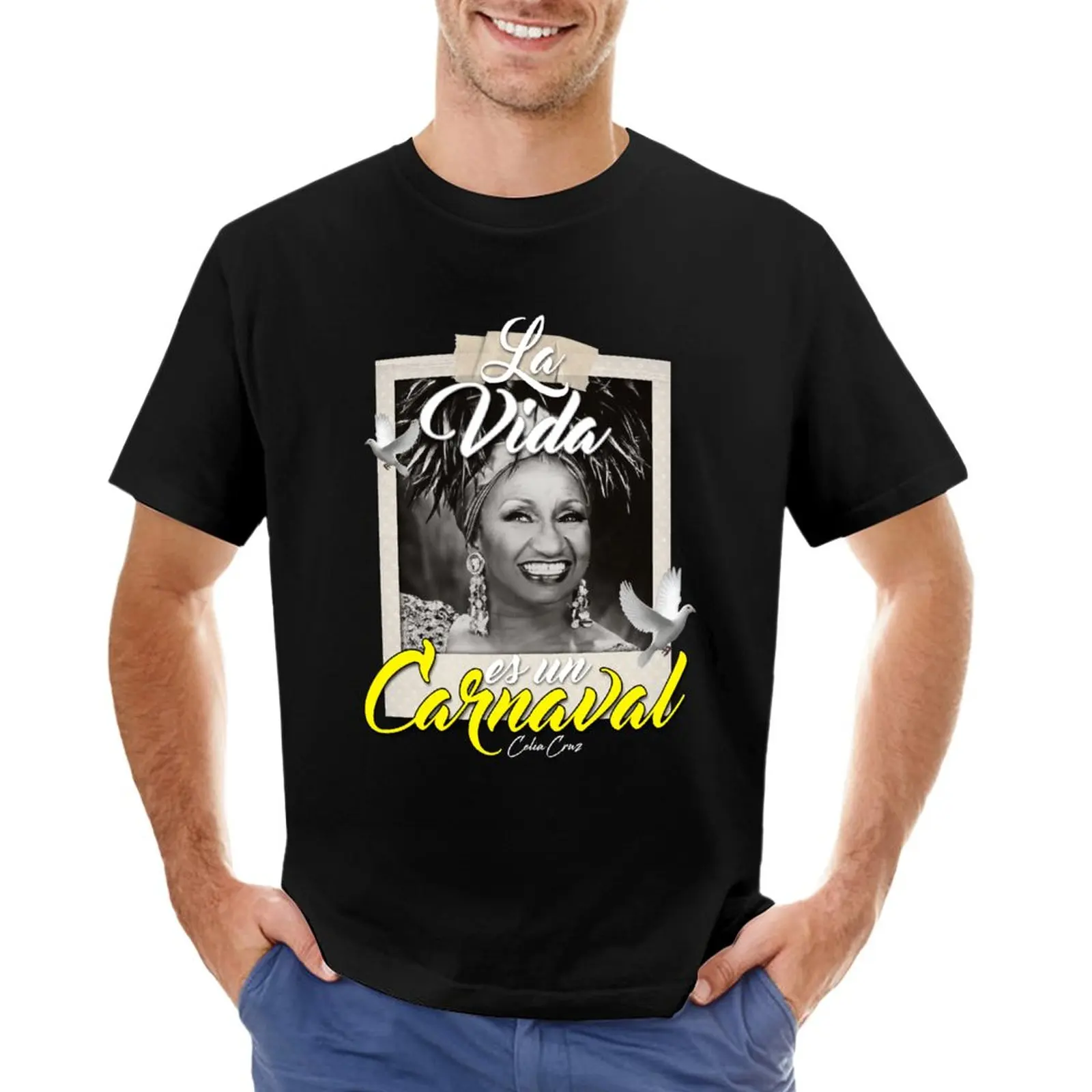 La Vida es un Carnaval Celia Cruz T-Shirt summer clothes oversized t shirts mens champion t shirts