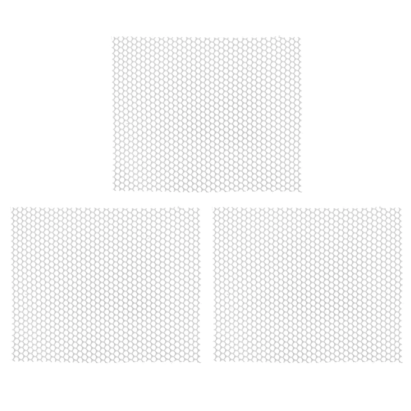 

Kisangel 3Pcs Pet Mat for Indoor Dog Pad Cat Litter Tray Plastic Mesh Floor Mat Small Animal Cage Bed White