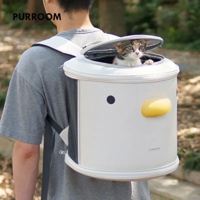 

Cute Chicken Design Cat Backpack Breathable Foldable Carry Large Shoulder Bag Pets Cats Dogs Carriers Conveyors Travel Products