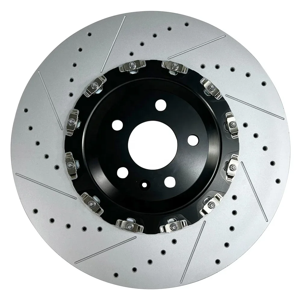 Professional Manufacturer 390MM Brake Rotor Coating Drilled Slotted Brake Disc For Audi A6 A7 Rs6 Rs7 4G0615301AH 4G0615301E