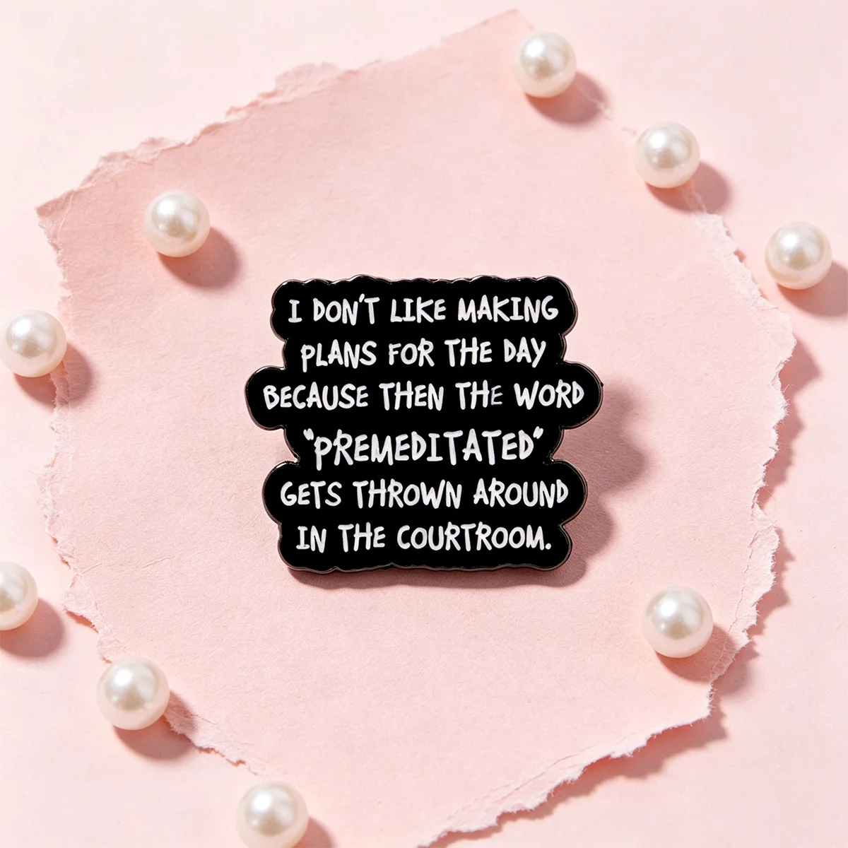 Funny Quote Enamel Pins Heart Lapel Brooch Motivational Positive Text Badge Accessories for Backpack Jacket Hat Gift for Women