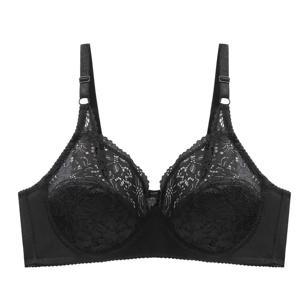 Ruralbras 3/4 tasse dentelle soutien-gorge Sexy pour les femmes Up Lingerie haut femme grande taille à armatures non rembourré soutien-gorge à fleurs minimiseur tasse douce