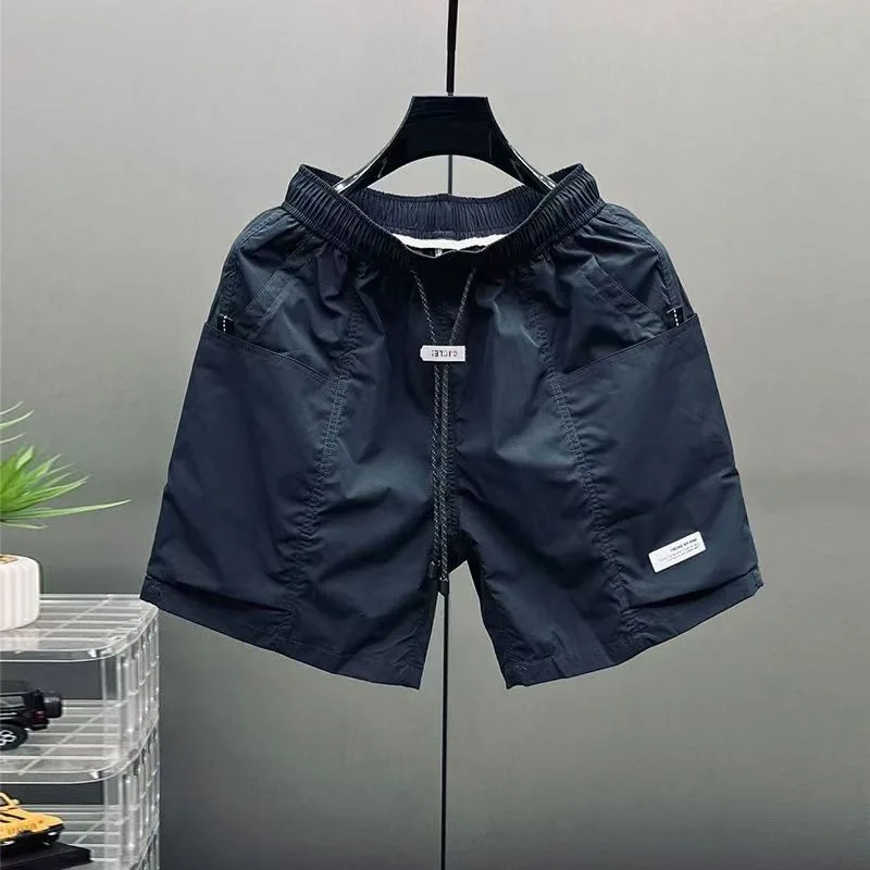 High Quality Men's Shorts Summer Quick Drying Breathable Beach Shorts American Style Trendy Men's Clothing Sports Pants 2025