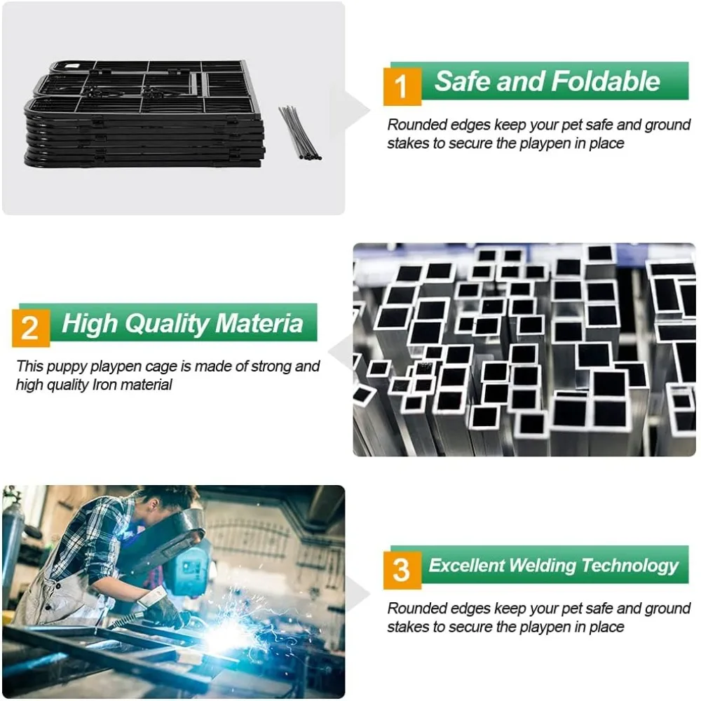 حار بيع! روضة الكلب داخلي 40 بوصة 24 لوحة معدنية الكلب القلم كلب سياج في الهواء الطلق ممارسة القلم ، الأبواب ، الحيوانات الأليفة جرو روضة ل RV