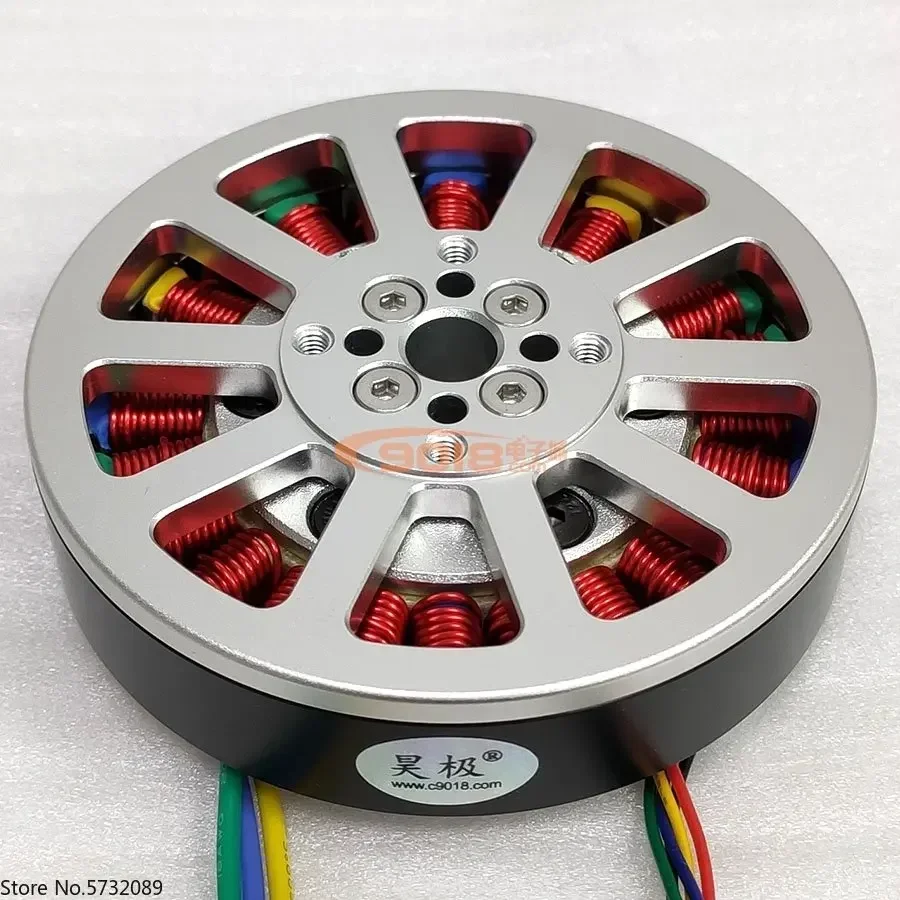 

8110 300W Disk Type Direct Drive Motor 1.2 Nm DC Brushless Motor Flat Ultra Thin Hollow Shaft