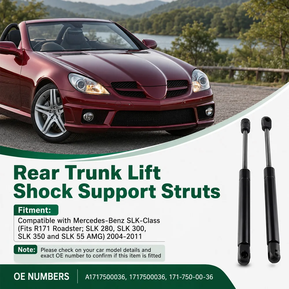 For Mercedes-Benz SLK-Class SLK 280 SLK 300 SLK 350 SLK 55 AMG 2004-2011 Rear Trunk Lift Shock Support Strut A1717500036