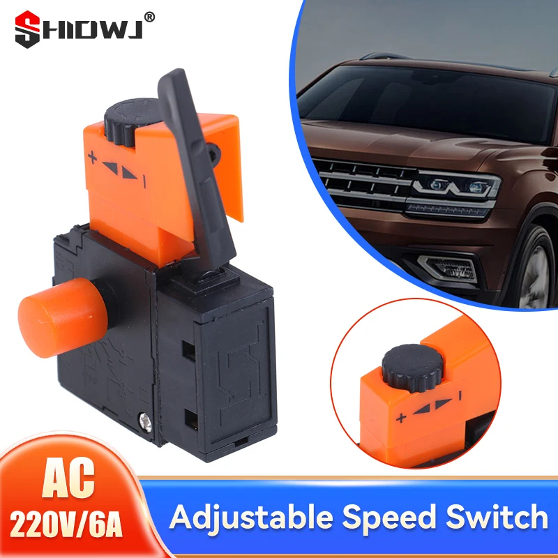 AC 250V/6A FA2-4/1BEK Adjustable Speed Switch For Electric Drill Power Tool Trigger Switches High Quality