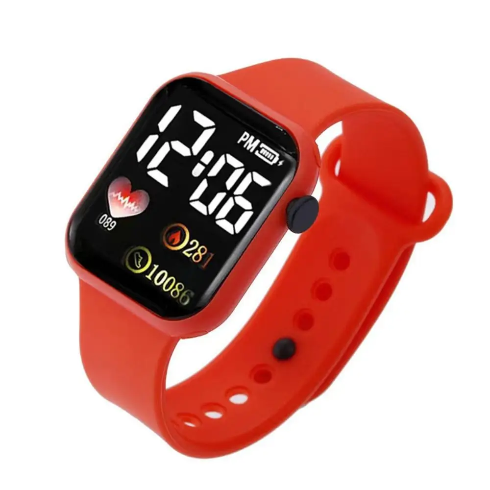 New Love Style LED Electronic Watch Student Square Digital Sports Watch Couple Watch Waterproof Electronic Watch