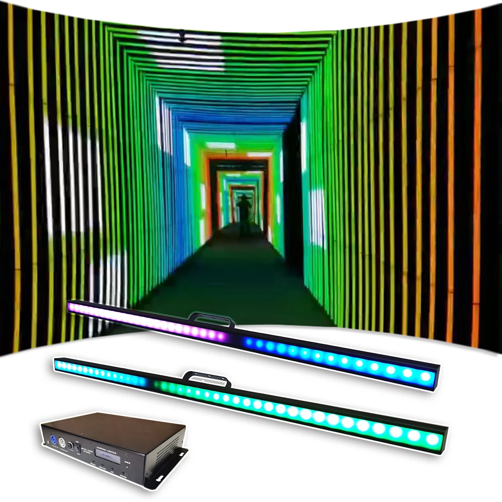 

LED Strip Light 40x0.5W SMD RGB 3in1 Frosted Lens Pixel rigid strip DMX Control DJ Disco Club Stage Party Effect Lighting Wash