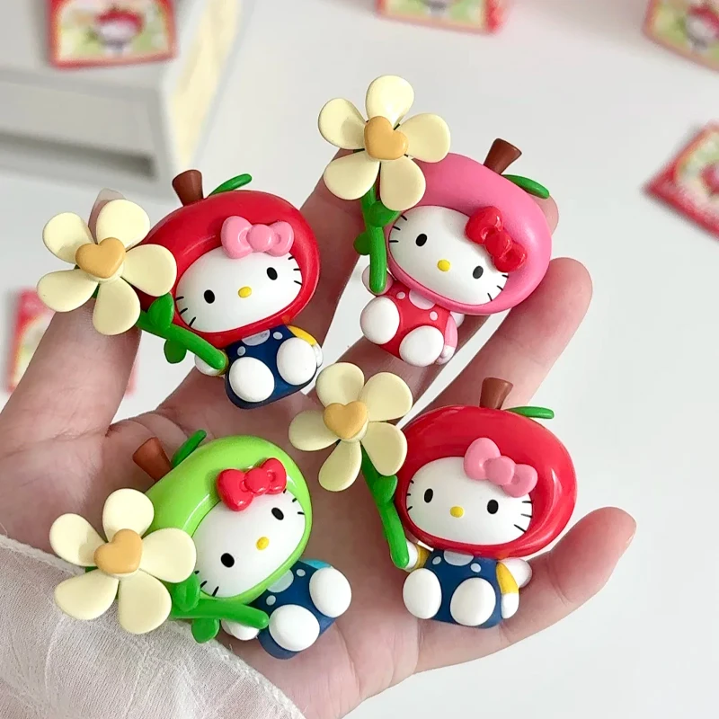 Moetch Hello Kitty Joyride Flower Series Windmill Lindos y Interesantes Juguetes de Caja Sorpresa con Diseño de Frijoles para Decoración de Pantallas de Coche, Regalos de Caja Misteriosa