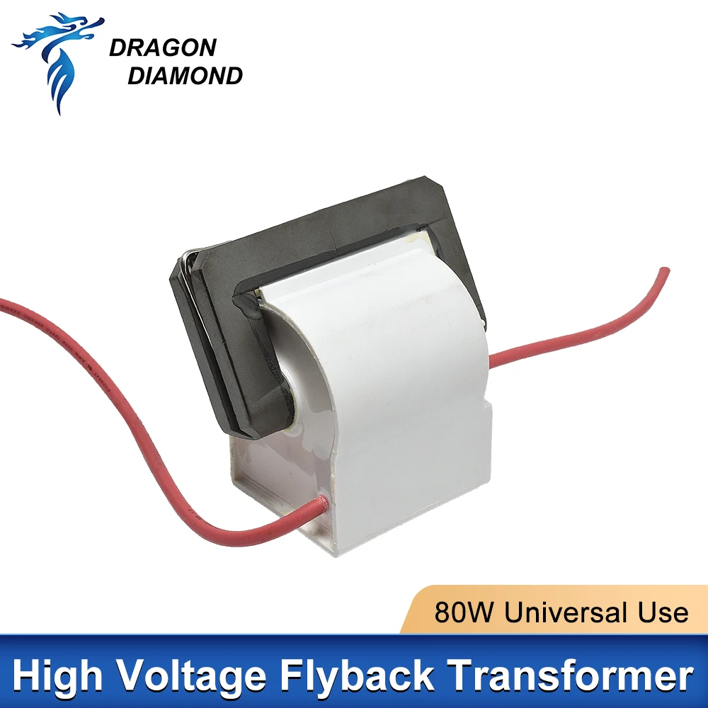 80W Co2 Laser Hoogspanning Flyback Transformator Voeding voor Co2 Graveur Machine PSU