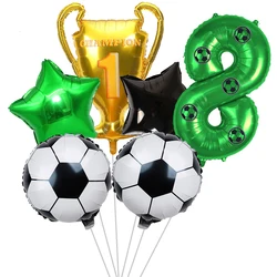 Palloncini da calcio 8th Birthday Decor for Boys Soccer Birthday Party Supplies Football Party Balloon Soccer Sports Theme Party