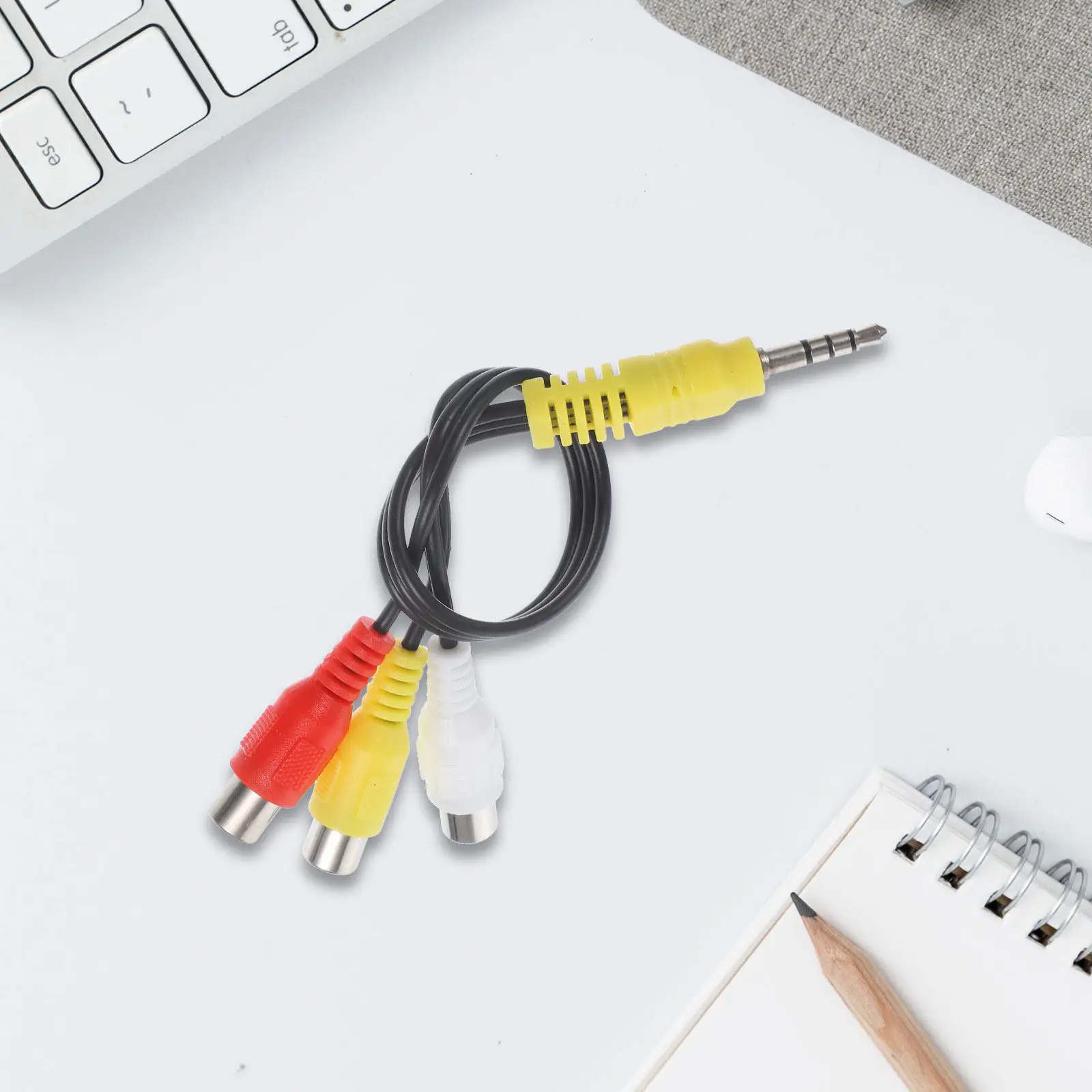 3Pcs Av Audio Adapt…