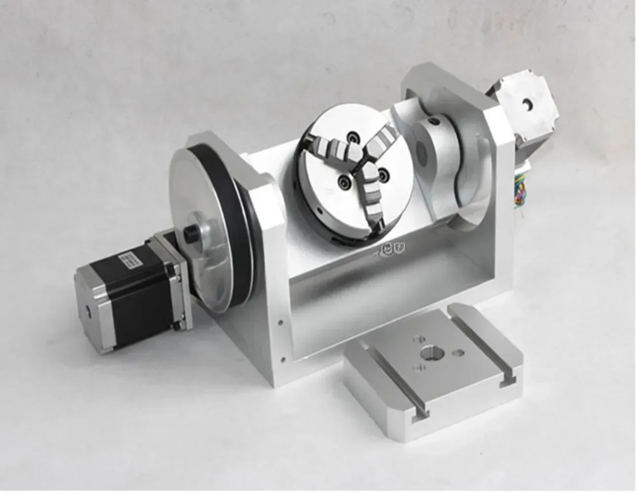 CNC Machine Tool 4th and 5th Axes Rotating Axis Kit Rotary Table Attachment Precision Indexing Head for Milling Drilling Engravi