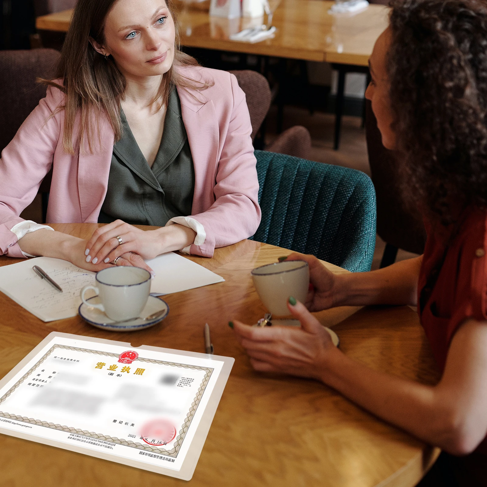 5pcs Business License PVC Protective Covers File Cases Document Holders Office Supplies Folder Storage