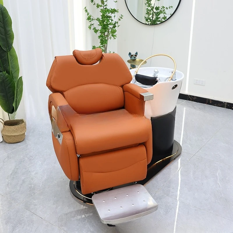 

High-end electric lift and recline shampoo hair salon integrated bed hair salon hair salon scalp care space capsule seat