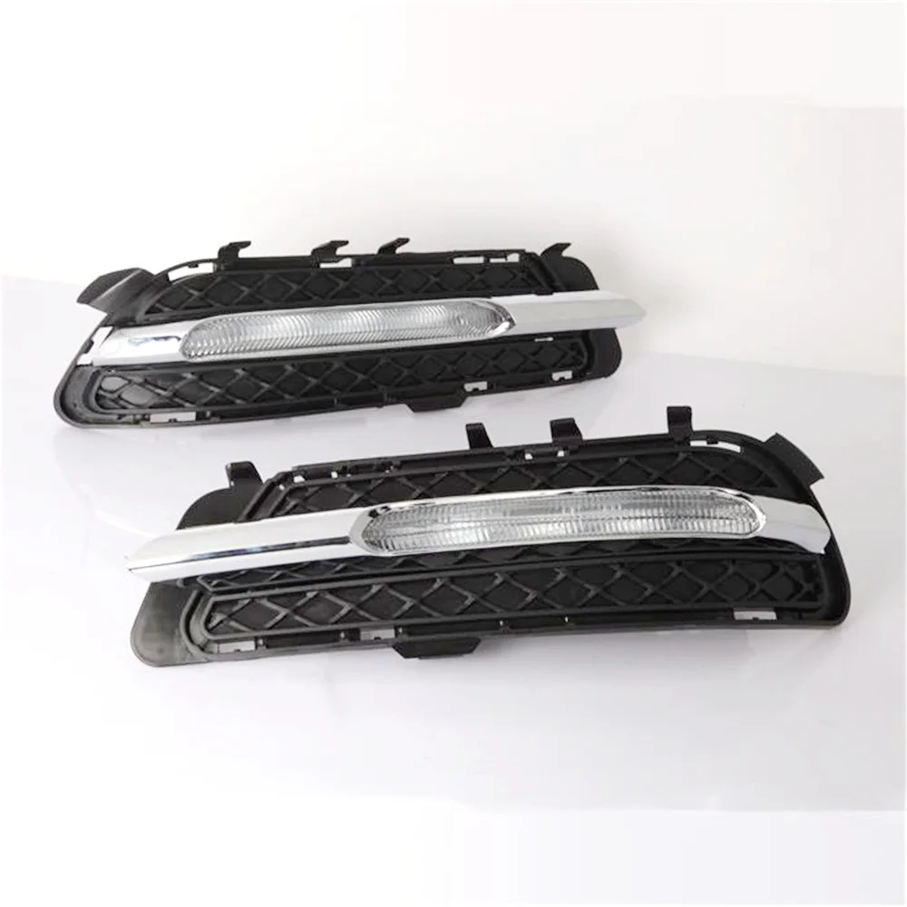 

July King LED Daytime Running Lights compatible for Merceds-Benz W212 E-Class E250 E300 E350 2009-2013, 6000K Front Bumper DRL