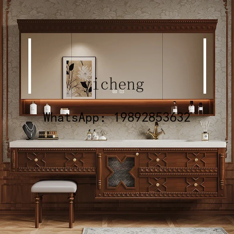 

Y1 Bathroom Cabinet Vanity Integrated Combination Rock Plate Hot Bending Basin Toilet Wash Face Hand Washing Sink