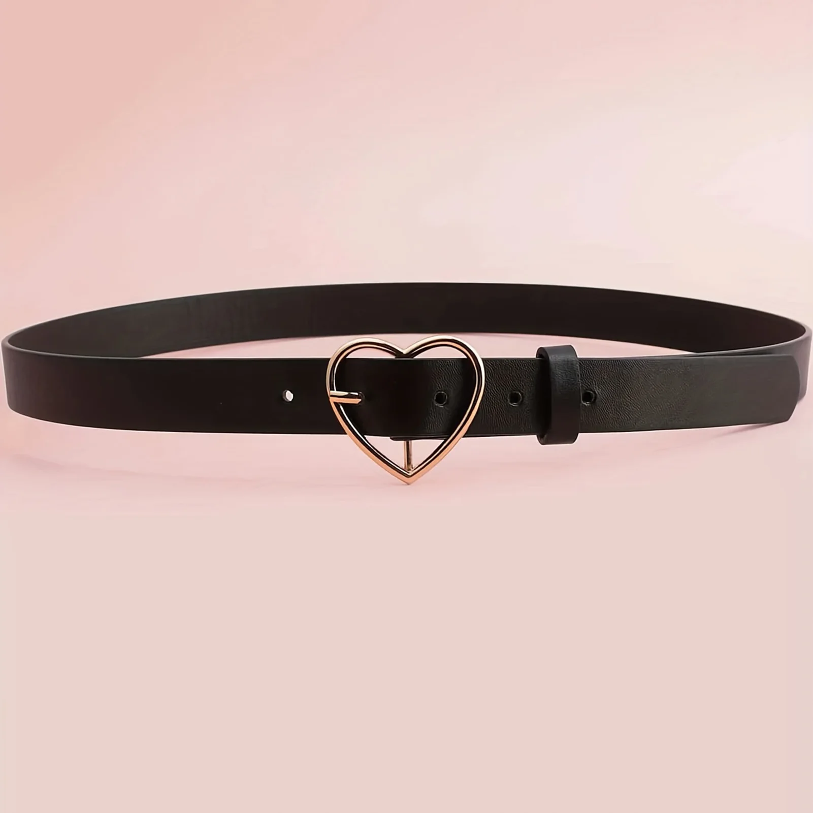 Women Imitation Leather Jeans Belt Adjustable Solid Color Daily Waist Belt for Women and Girls Birthday Gifts