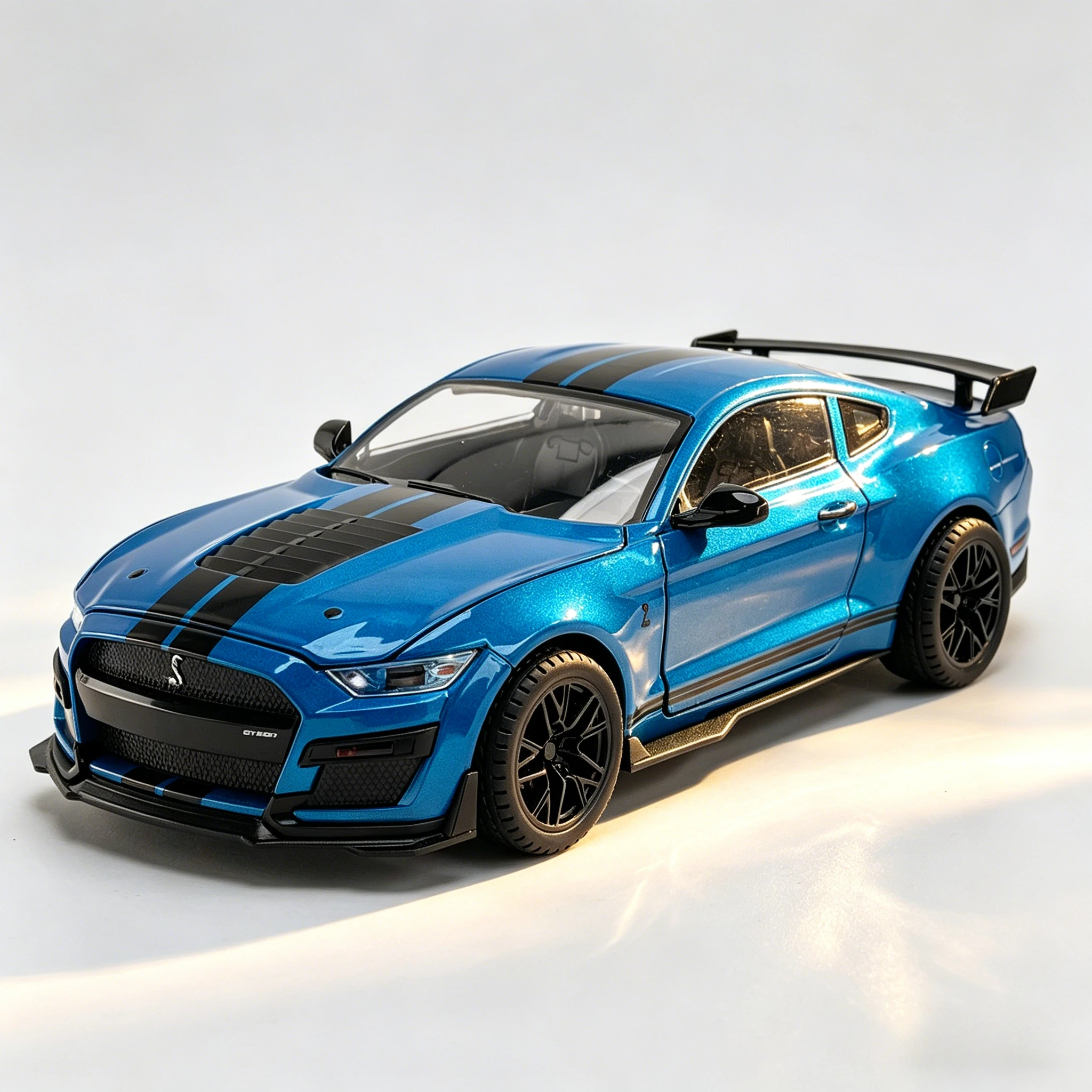 

Large 1:18 Mustang GT500 Alloy Car Model Diecast Metal Cars Vehicle Model Desktop Display Collectible Ornament Holiday