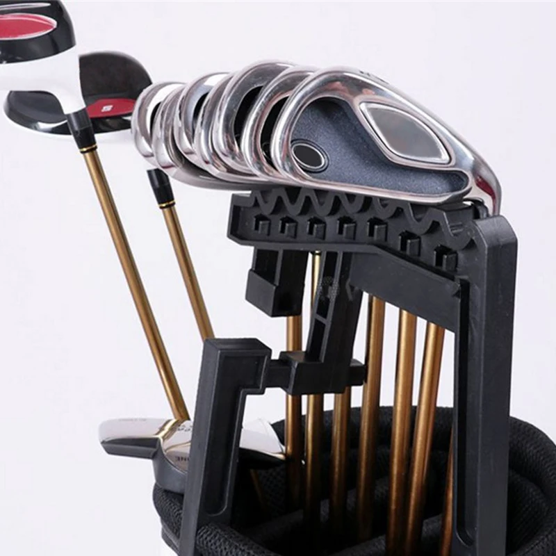 Golf Club Shafts Holder Can hold 9 Iron Stacker Fits Any Size of Bag Organizer Golf Accessories Club Heads of Bags Golf Holder
