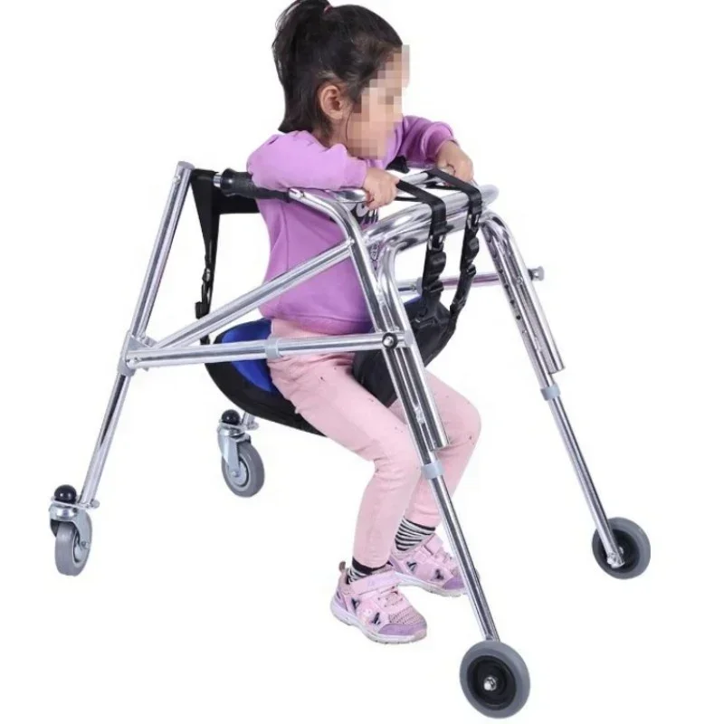

Foldable Children's Walker Lower Limb Training Standing Frame Anti-rollover Leg and Foot Rehabilitation Equipment