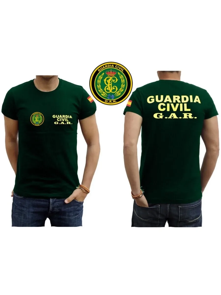 Spanish Guardia Civil Grupo De Acción Rápida (GAR) Men T-Shirt Short Sleeve Casual 100% Cotton O-Neck Mens T Shirts