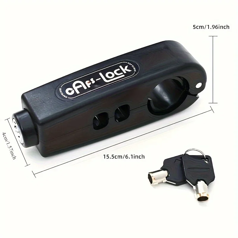 قفل رافعة الفرامل شديد التحمل مضاد للسرقة للدراجات والدراجات البخارية والدراجات النارية - ABS متين، تصميم سهل الحمل، أقفال دوارة للفرامل #2