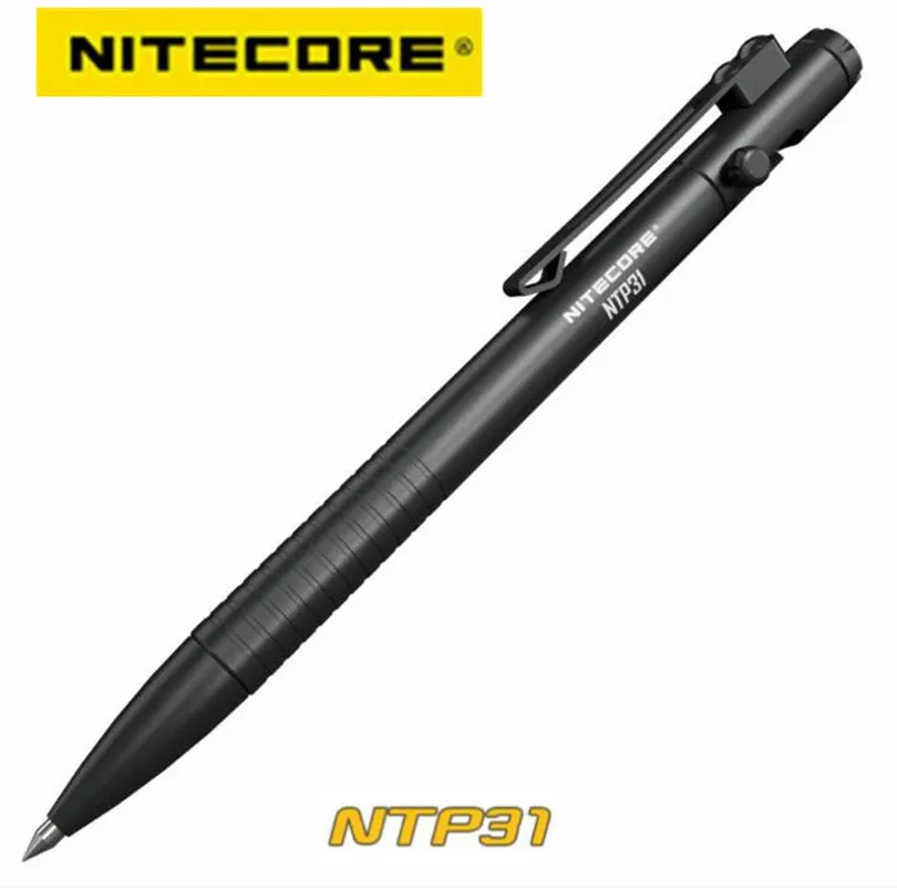 

Nitecore NTP31 Action Tactical Pen Self-defense Ballpoint Pen with Tungsten-Steel Bezel Glass Breaker Tapered Tip Daily Writing