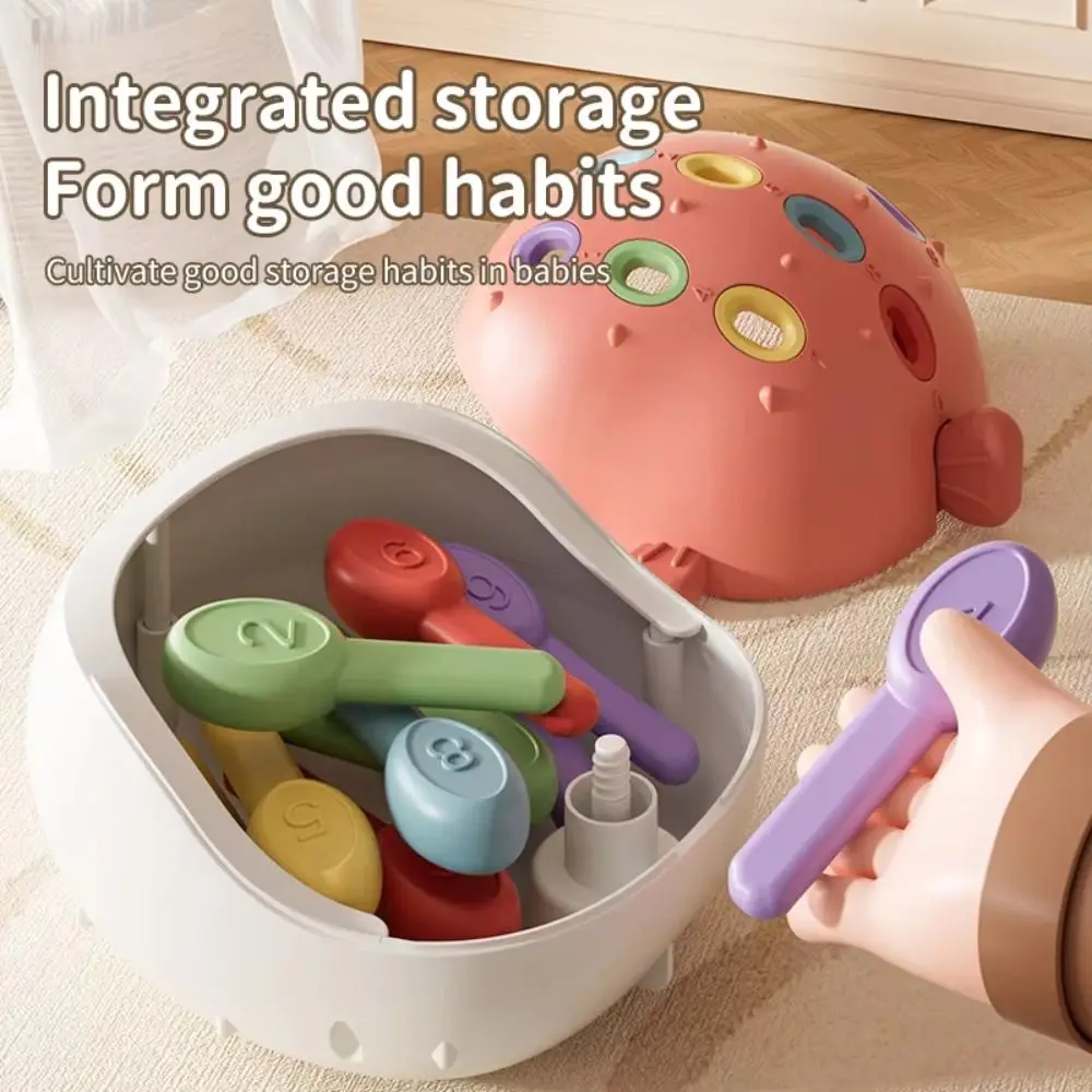 

Пластиковые фокусированные обучающие головоломки, игрушки для раннего образования, вставка, рыба-фугу, детские игрушки, концентрация цветов, просветление