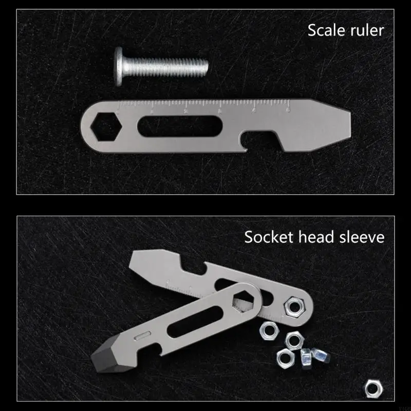 Keychain Multitool Screwdriver, Bottle Opener & Pry Bar for Camping, Hiking & Outdoor Adventures - Image 2