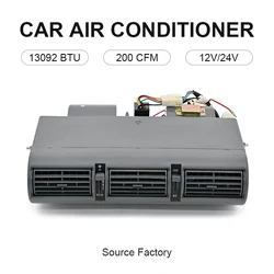 Conjunto de evaporador de aire acondicionado de coche, 12V/24V, aire acondicionado Universal debajo del tablero para tractores, excavadoras, camiones