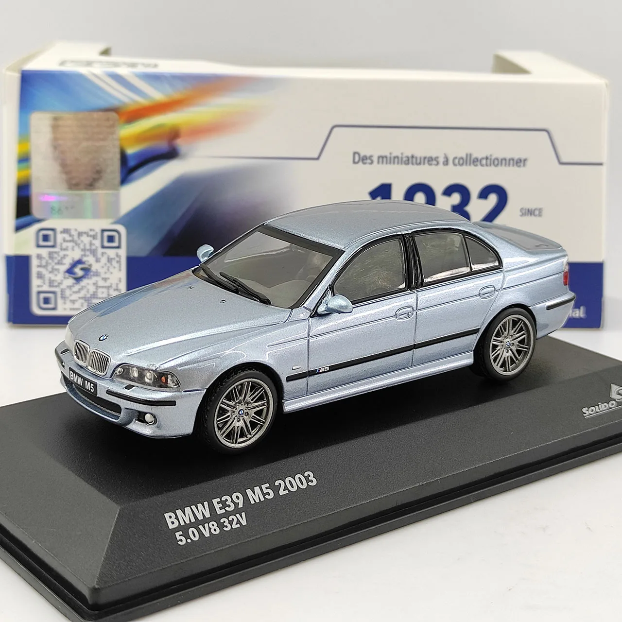 

Diecast SOLIDO S 1:43 Scale BMW E39 M5 2003 5.0 V8 32V Alloy Car Model Collectible Toy Gift Souvenir Display Ornament