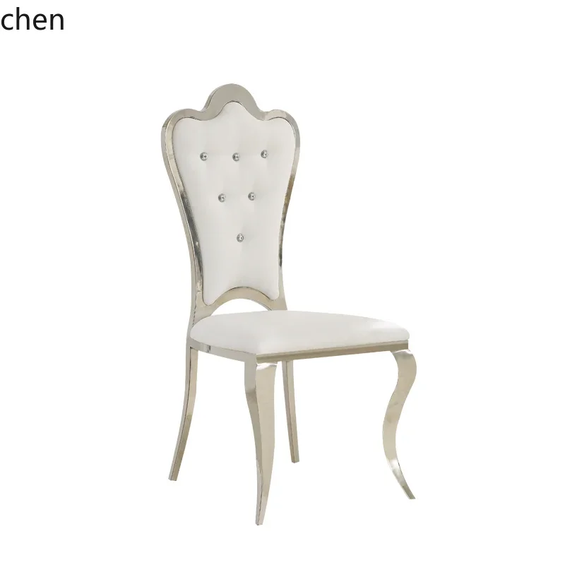 stainless steel modern simple fashion stool beauty armor reception negotiation wine restaurant chair