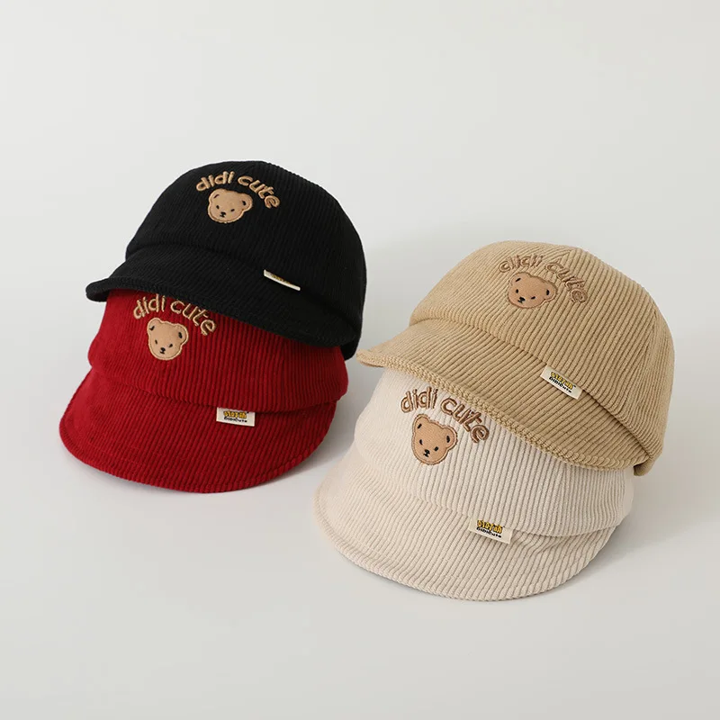 

Bear Baby Hat Spring And Autumn Korean Version Cute Cartoon Bear Child Hat Outdoor Baby Hat Baby Cap